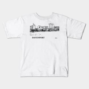 Davenport Iowa Kids T-Shirt